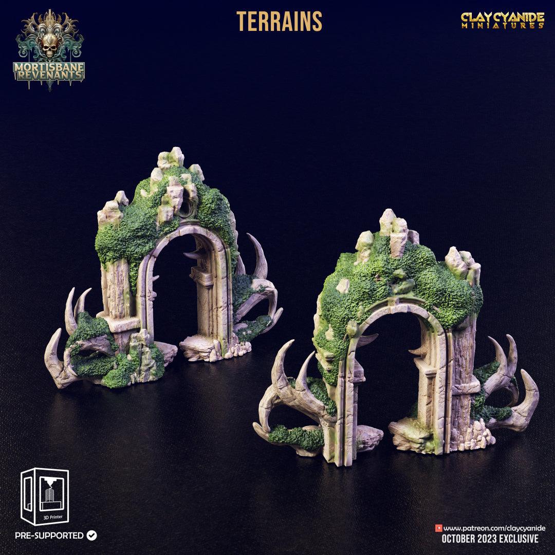 3D Printed Clay Cyanide Mortisbane Terrains Mortisbane Revenants 28 32 mm D&D