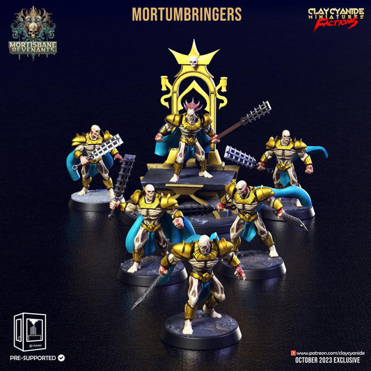 3D Printed Clay Cyanide Mortumbringers Mortisbane Revenants 28 32 mm D&D