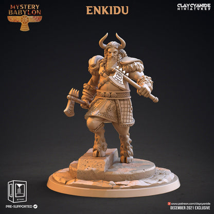 3D Printed Clay Cyanide Mystery Babylon - Enkidu 28mm 32mm D&D