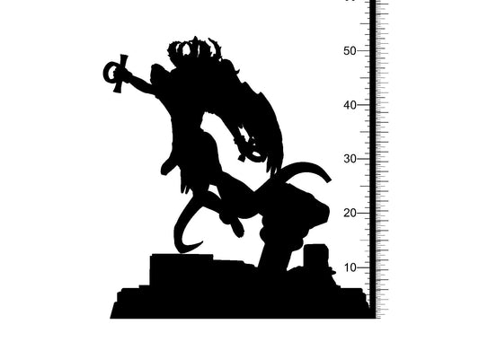3D Printed Clay Cyanide Mystery Babylon - Inanna 28mm 32mm D&D