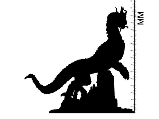 3D Printed Clay Cyanide Mystery Babylon - Mushussu 28mm 32mm D&D