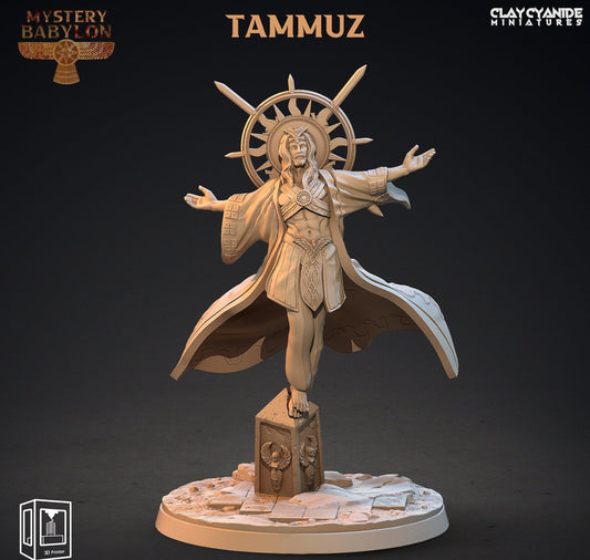 3D Printed Clay Cyanide Mystery Babylon - Tammuz God of Agriculture 28mm 32mm D&D
