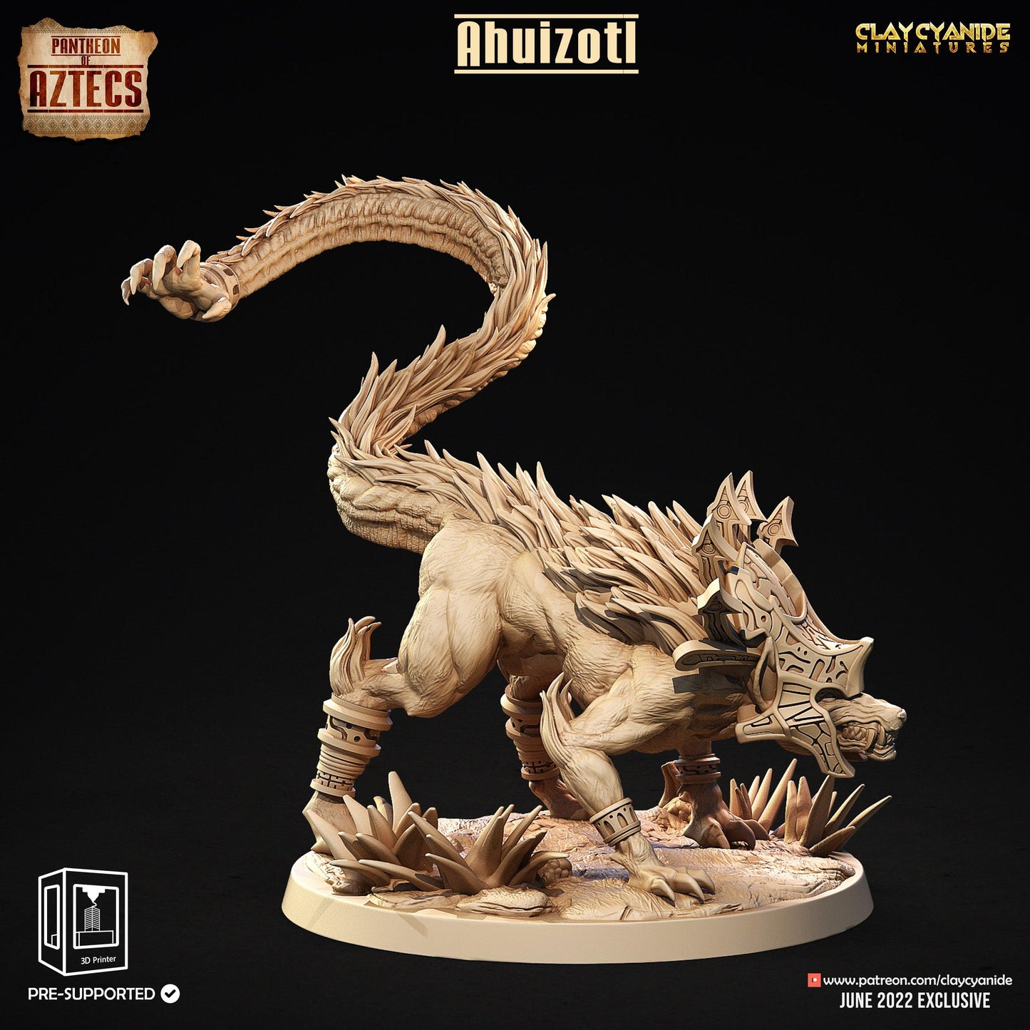 3D Printed Clay Cyanide Pantheon Of Aztecs Set Ragnarok D&D