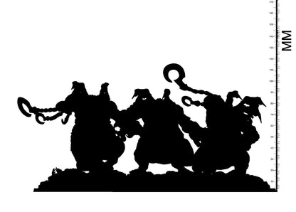 3D Printed Clay Cyanide Pedro Tartalo Euskal Mythology 28 32 mm D&D