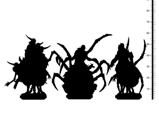3D Printed Clay Cyanide Plague Crawlers Wrath of Gods Ragnarok D&D