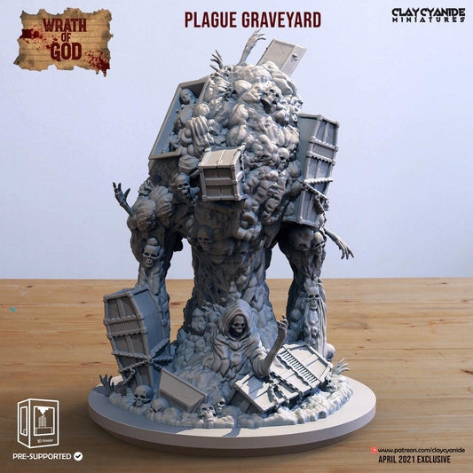 3D Printed Clay Cyanide Plague Graveyard Wrath of Gods Ragnarok D&D