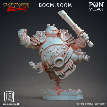 3D Printed Clay Cyanide Pon Village Pandas Tribes Factions Ragnarok D&D