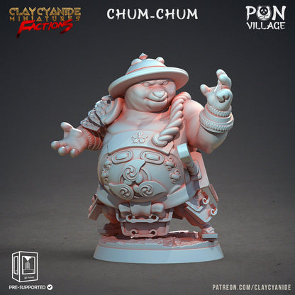 3D Printed Clay Cyanide Pon Village Pandas Tribes Factions Ragnarok D&D