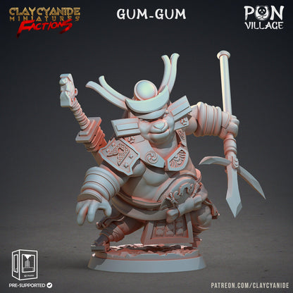3D Printed Clay Cyanide Pon Village Pandas Tribes Factions Ragnarok D&D