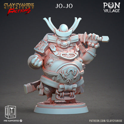 3D Printed Clay Cyanide Pon Village Pandas Tribes Factions Ragnarok D&D