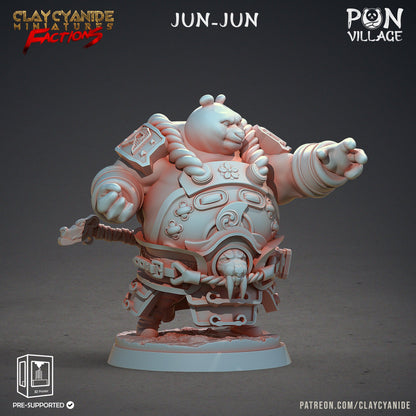 3D Printed Clay Cyanide Pon Village Pandas Tribes Factions Ragnarok D&D