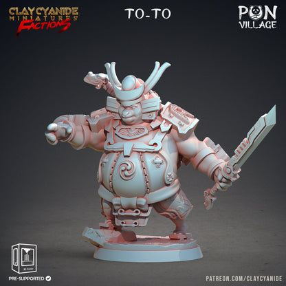3D Printed Clay Cyanide Pon Village Pandas Tribes Factions Ragnarok D&D