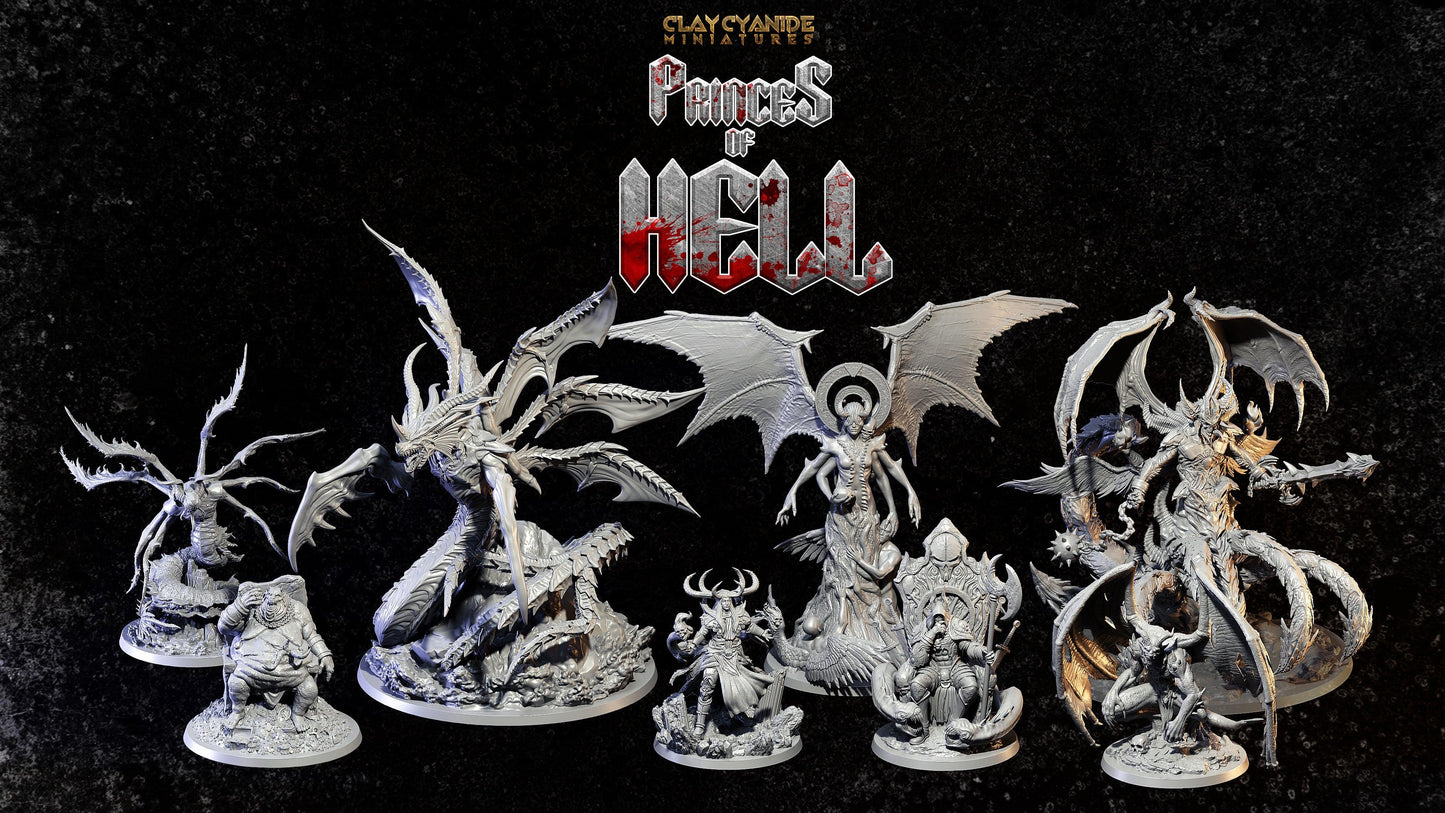 3D Printed Clay Cyanide Princess of Hell Ragnarok D&D