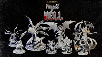 3D Printed Clay Cyanide Princess of Hell Ragnarok D&D
