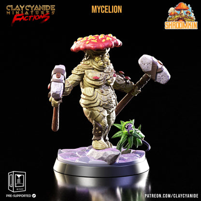 3D Printed Clay Cyanide Shroomkin Factions Tribes 28 32 mm D&D