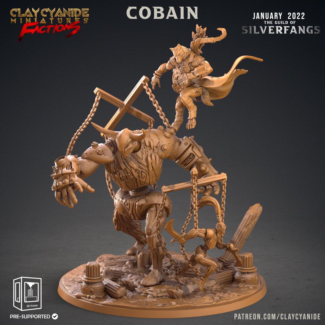 3D Printed Clay Cyanide Silverfangs Guild Werewolf Fox Tribes Factions Ragnarok D&D