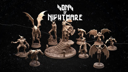 3D Printed Clay Cyanide Sons of Nightmare Tribes Factions Ragnarok D&D