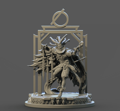 3D Printed Clay Cyanide The Fool Tarot Ragnarok D&D