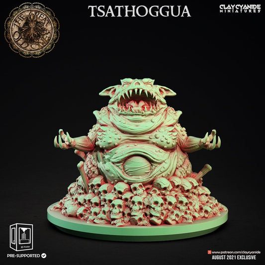 3D Printed Clay Cyanide Tsathoggua Great Old Gods Ragnarok D&D