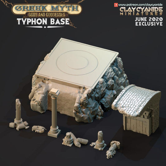 3D Printed Clay Cyanide Typhon Greek Myth Gods and Goddesses Ragnarok D&D