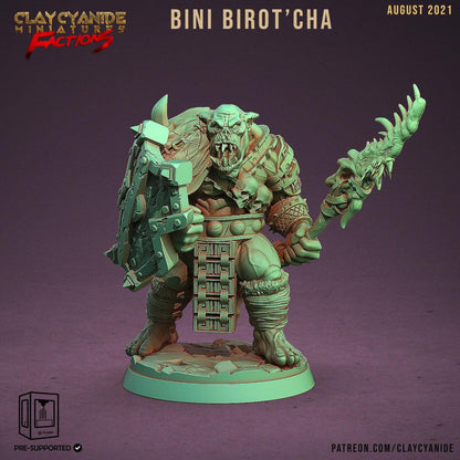 3D Printed Clay Cyanide Ugok Warlords Orks Tribes Factions Ragnarok D&D