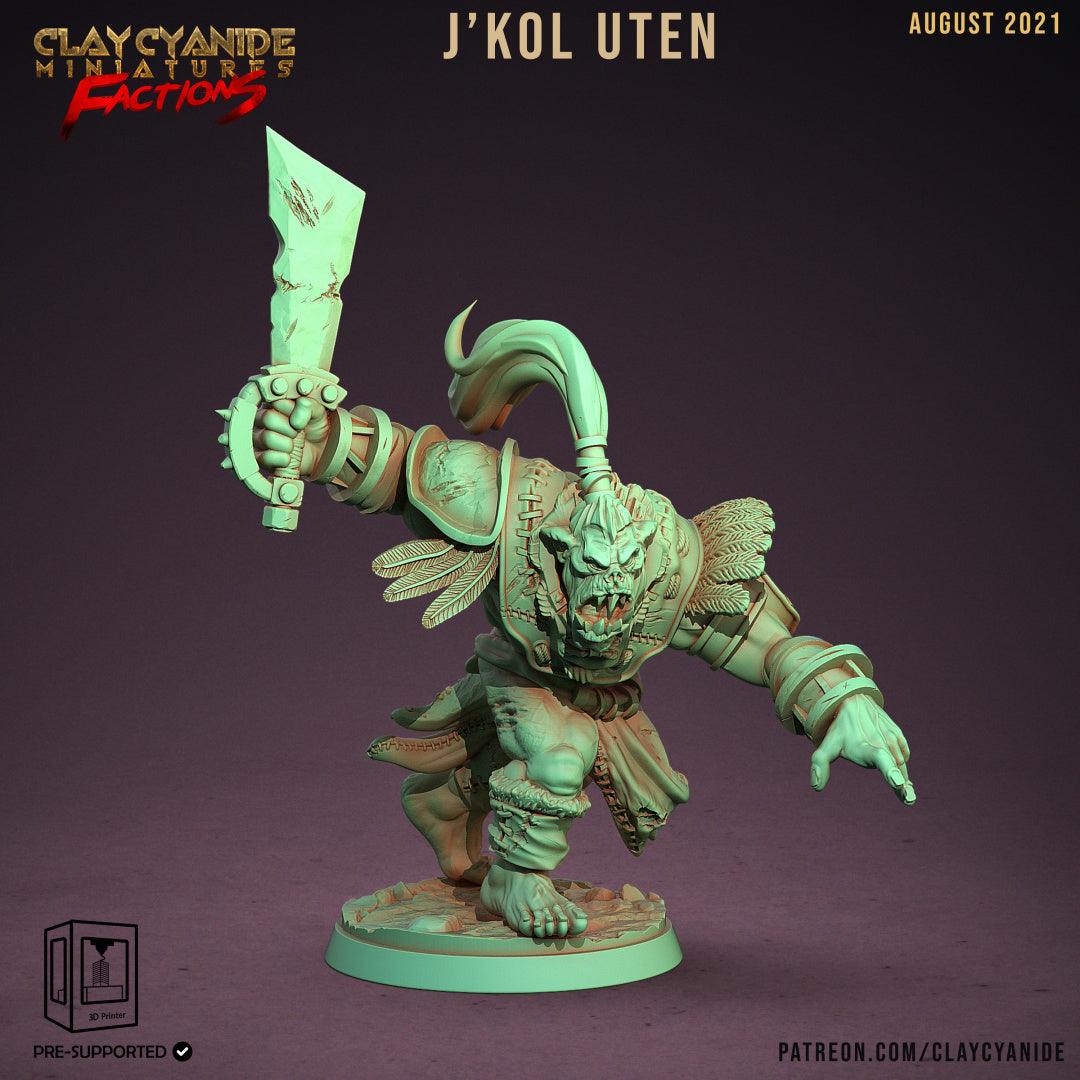 3D Printed Clay Cyanide Ugok Warlords Orks Tribes Factions Ragnarok D&D