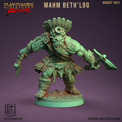 3D Printed Clay Cyanide Ugok Warlords Orks Tribes Factions Ragnarok D&D