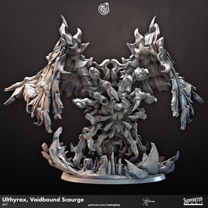 3D Printed Clay Cyanide Ulthyrax, Voidbound Scourge 28 32 mm D&D