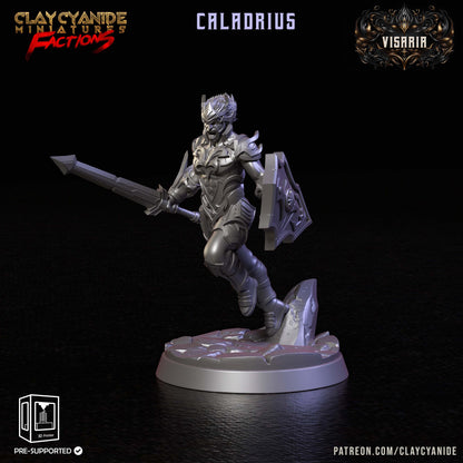 3D Printed Clay Cyanide Visarian Nobles Factions Ragnarok D&D