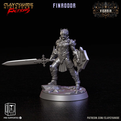 3D Printed Clay Cyanide Visarian Nobles Factions Ragnarok D&D