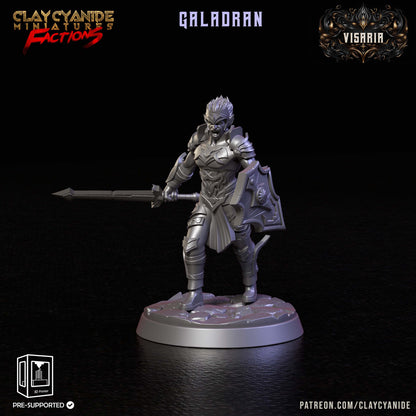 3D Printed Clay Cyanide Visarian Nobles Factions Ragnarok D&D