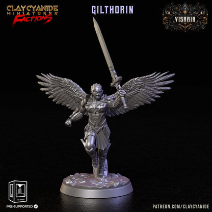 3D Printed Clay Cyanide Visarian Nobles Factions Ragnarok D&D