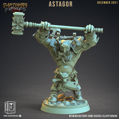 3D Printed Clay Cyanide War Trolls Tribes Factions Ragnarok D&D