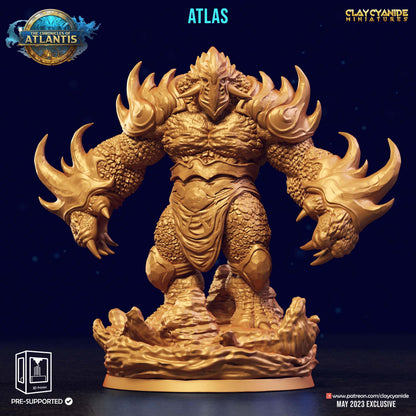 3D Printed Clay Cyanide Water Berserker The Chronicles of Atlantis 28 32 mm D&D