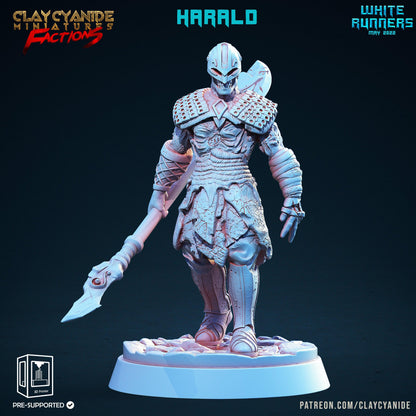 3D Printed Clay Cyanide White Runners Factions Tribes Ragnarok D&D