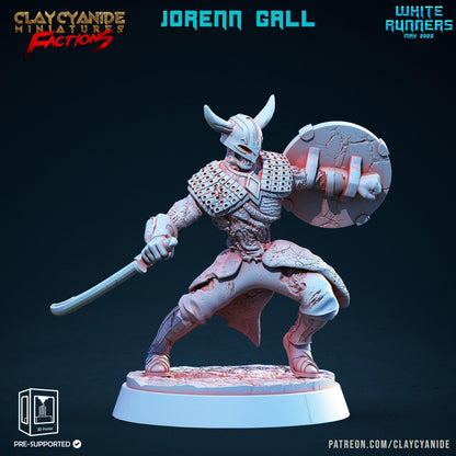 3D Printed Clay Cyanide White Runners Factions Tribes Ragnarok D&D