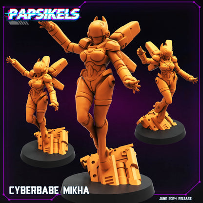 3D Printed Cyberbabe Set JUNE 2024 TRIBES - CYBERPUNK 28mm 32mm