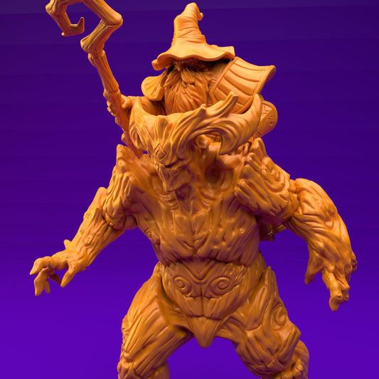 3D Printed Dwarf’s Army Nafarrate - Dwarf Wizard Ent Rider Set 28mm 32mm Ragnarok D&D
