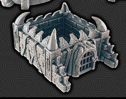 3D Printed EC3D Designs Terrain Set A Den of Alien Evil 28 32mm D&D