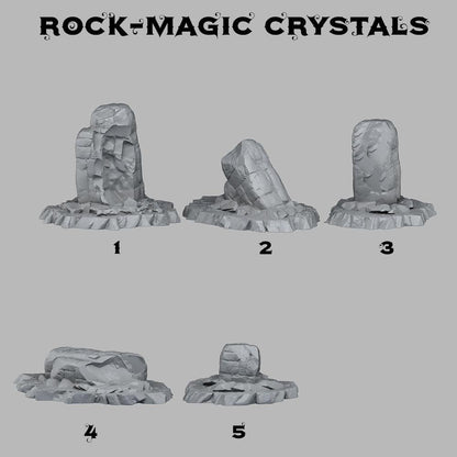 3D Printed Fantastic Plants and Rocks Ancient Jungle Ruins 28mm - 32mm D&D Wargaming