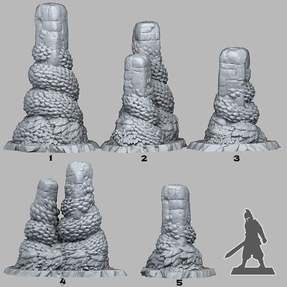 3D Printed Fantastic Plants and Rocks Fairy Ivy 28mm - 32mm D&D Wargaming