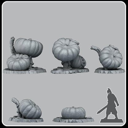 3D Printed Fantastic Plants and Rocks Giant Pumpkins 28mm - 32mm D&D Wargaming