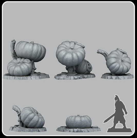 3D Printed Fantastic Plants and Rocks Giant Pumpkins 28mm - 32mm D&D Wargaming