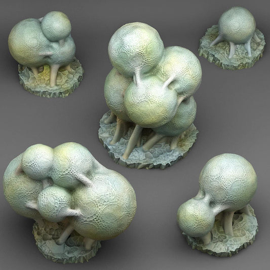 3D Printed Fantastic Plants and Rocks Giant Spider Eggs 28mm - 32mm D&D Wargaming