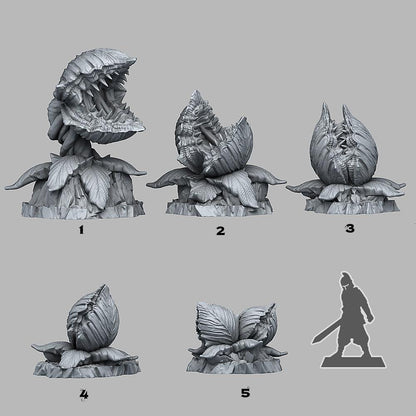 3D Printed Fantastic Plants and Rocks Massive Carnivorous Plants 28mm - 32mm D&D Wargaming