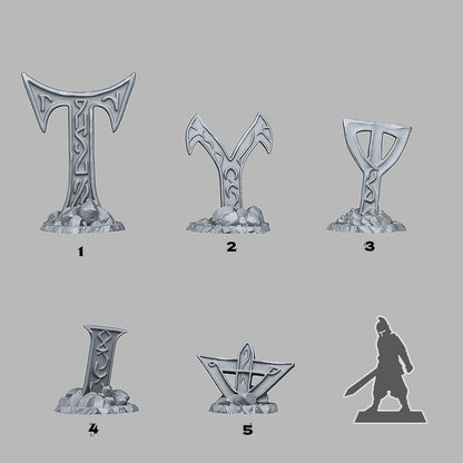 3D Printed Fantastic Plants and Rocks Mysterious Cursed Cross 28mm - 32mm D&D Wargaming