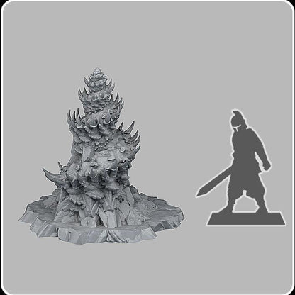 3D Printed Fantastic Plants and Rocks Ocean Sea Terrain Set 28mm - 32mm D&D Wargaming
