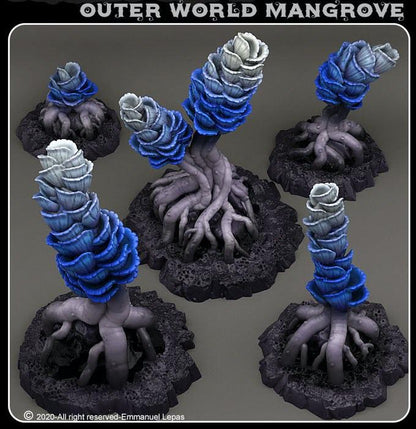3D Printed Fantastic Plants and Rocks Outer World Mangrove 28mm - 32mm D&D Wargaming