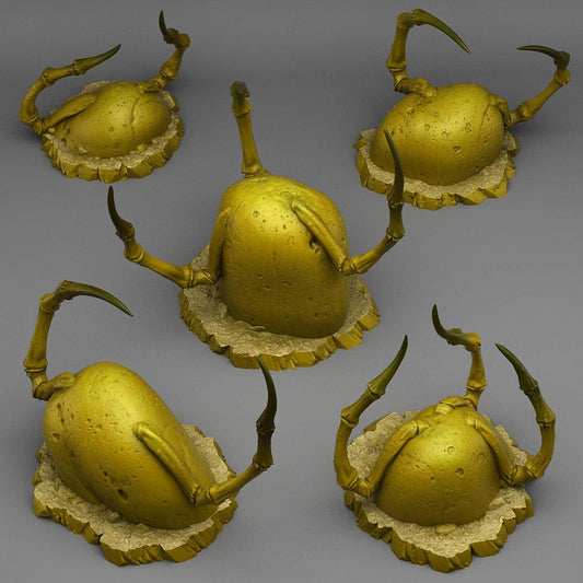 3D Printed Fantastic Plants and Rocks Spider Stones 28mm - 32mm D&D Wargaming
