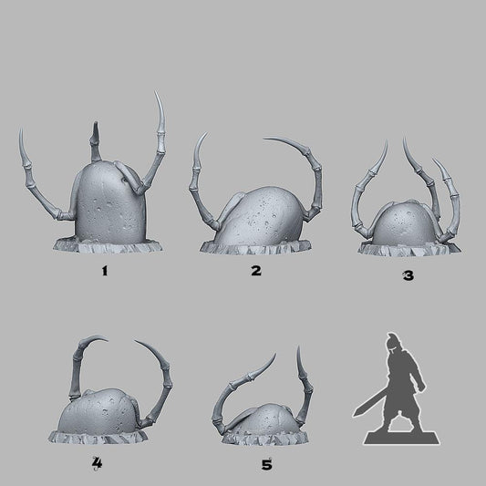 3D Printed Fantastic Plants and Rocks Spider Stones 28mm - 32mm D&D Wargaming